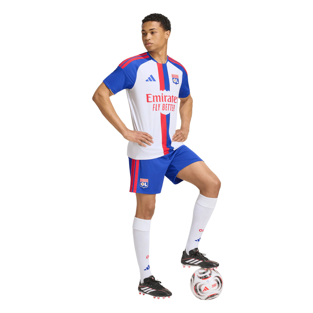 adidas Olympique Lyonnais Home Mens Soccer Jersey 26 27 White