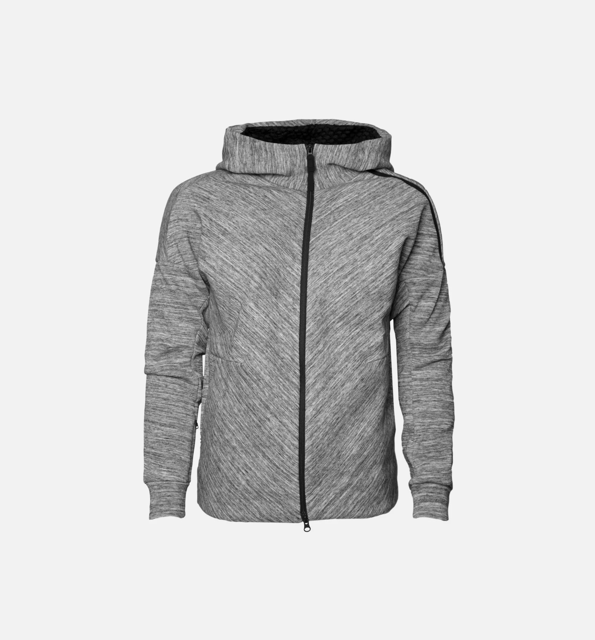 ZNE Travel Hoodie Mens Medium Heather Grey