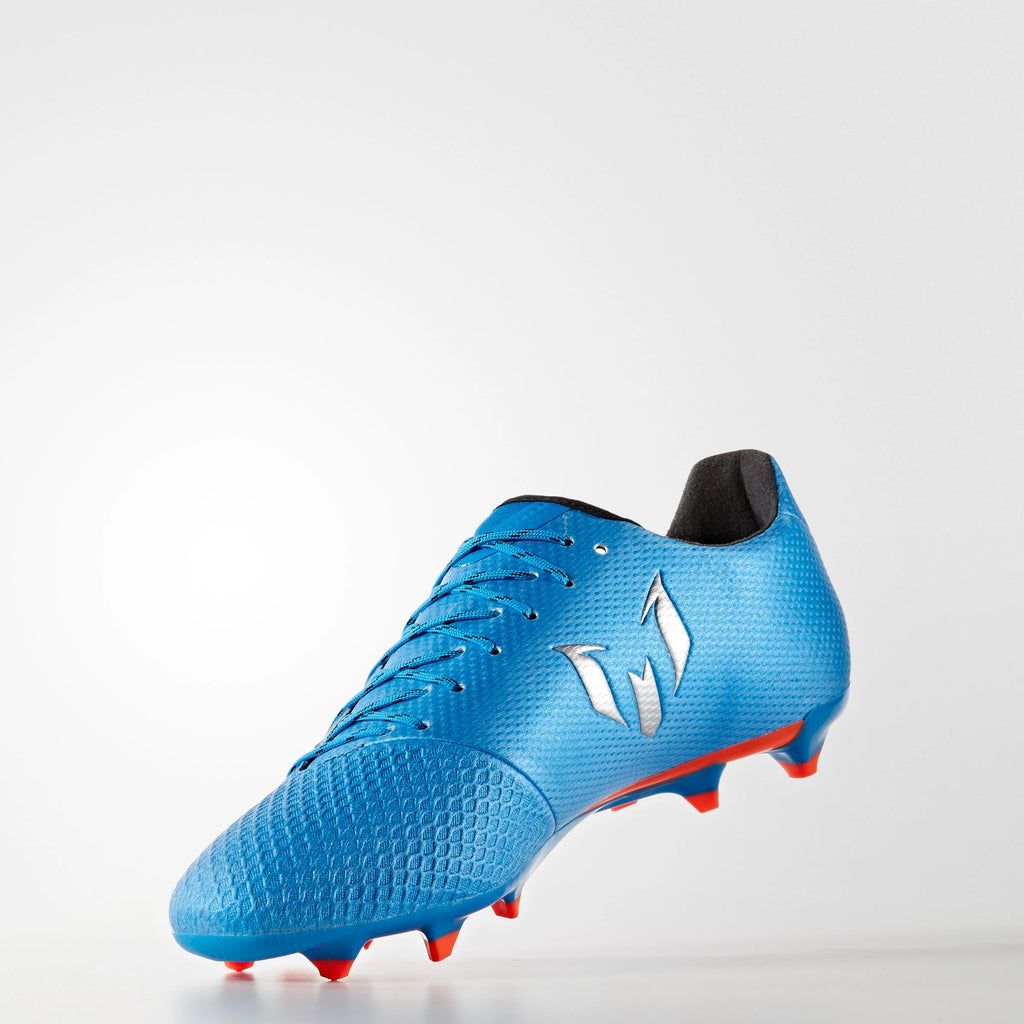 adidas Messi 163 FG Firm Ground Soccer Cleats Shock Blue Matte Silver Black