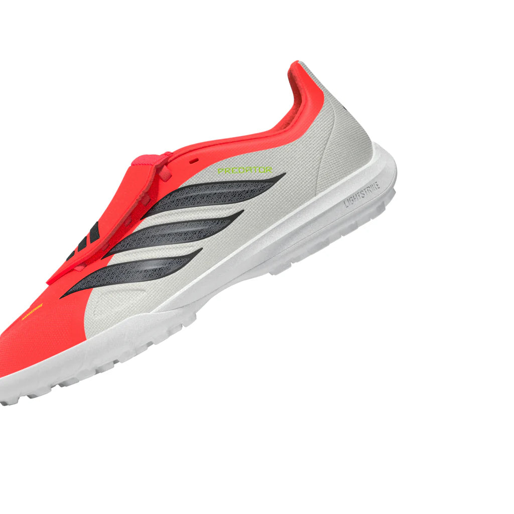 adidas Predator League Fold Over Tongue TF Turf Youth Soccer Cleats Red Black White