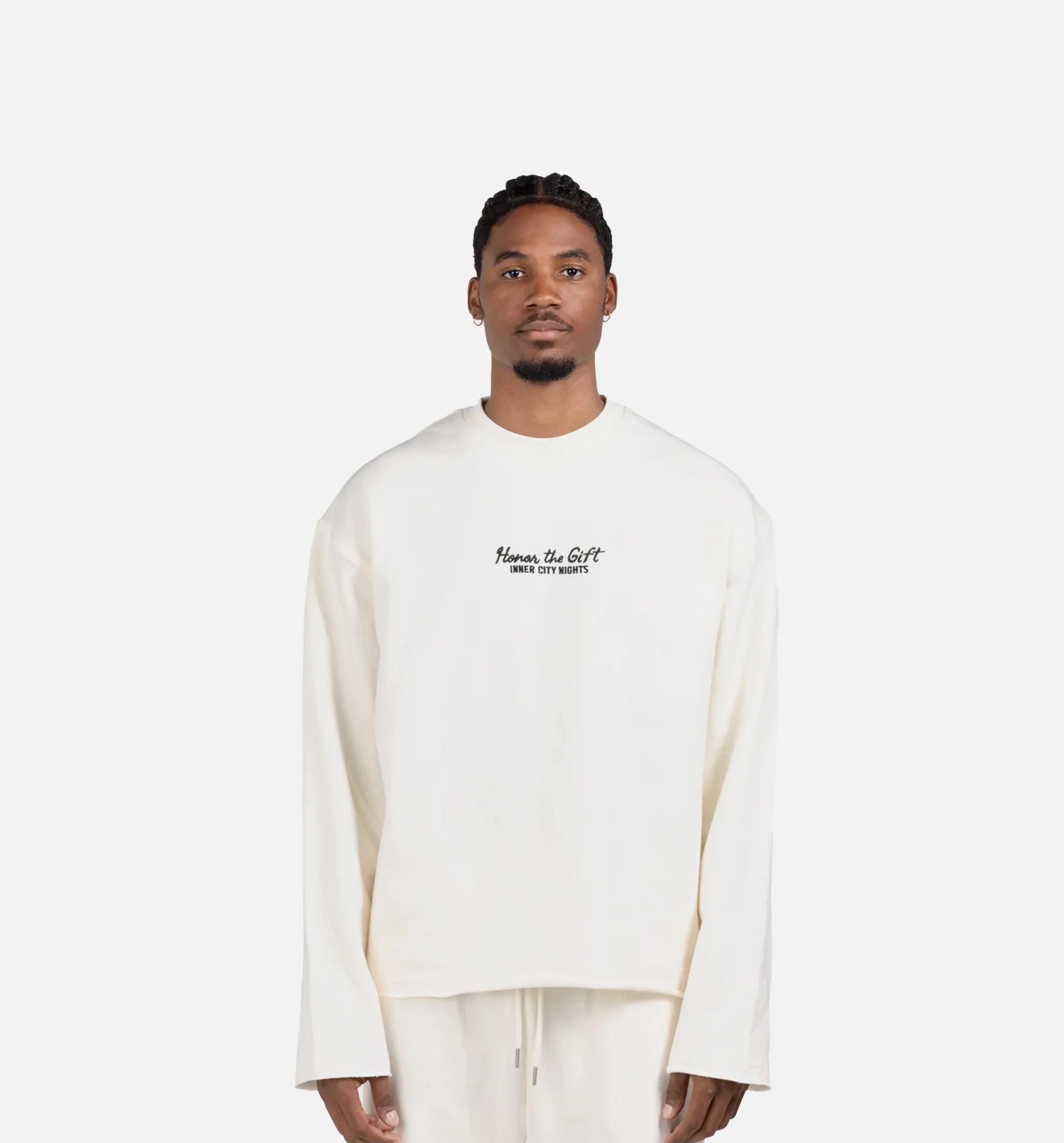 1988 Drive In Mens Long Sleeve Shirt White