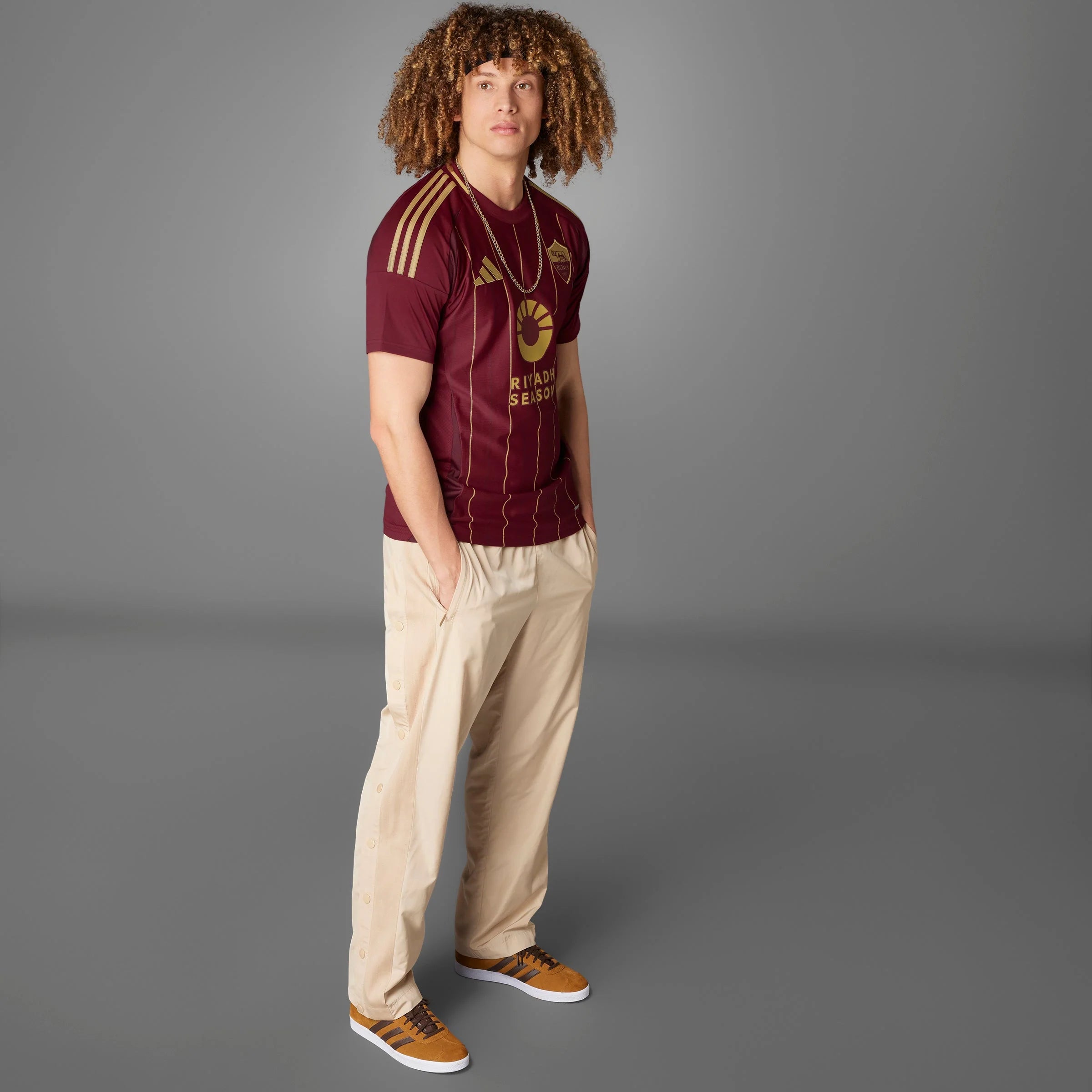 adidas Mens AS Roma Home Jersey 24 25
