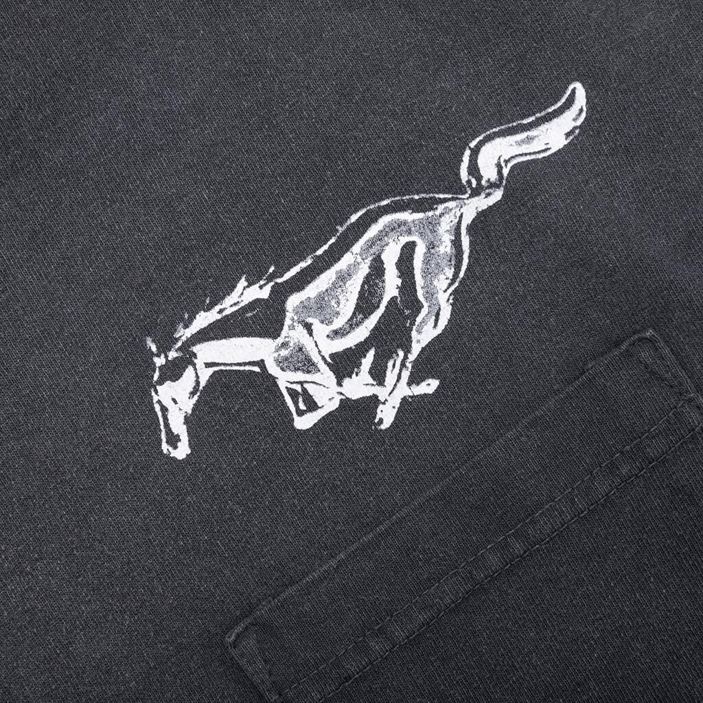 Mustang Cross Tee Washed Black