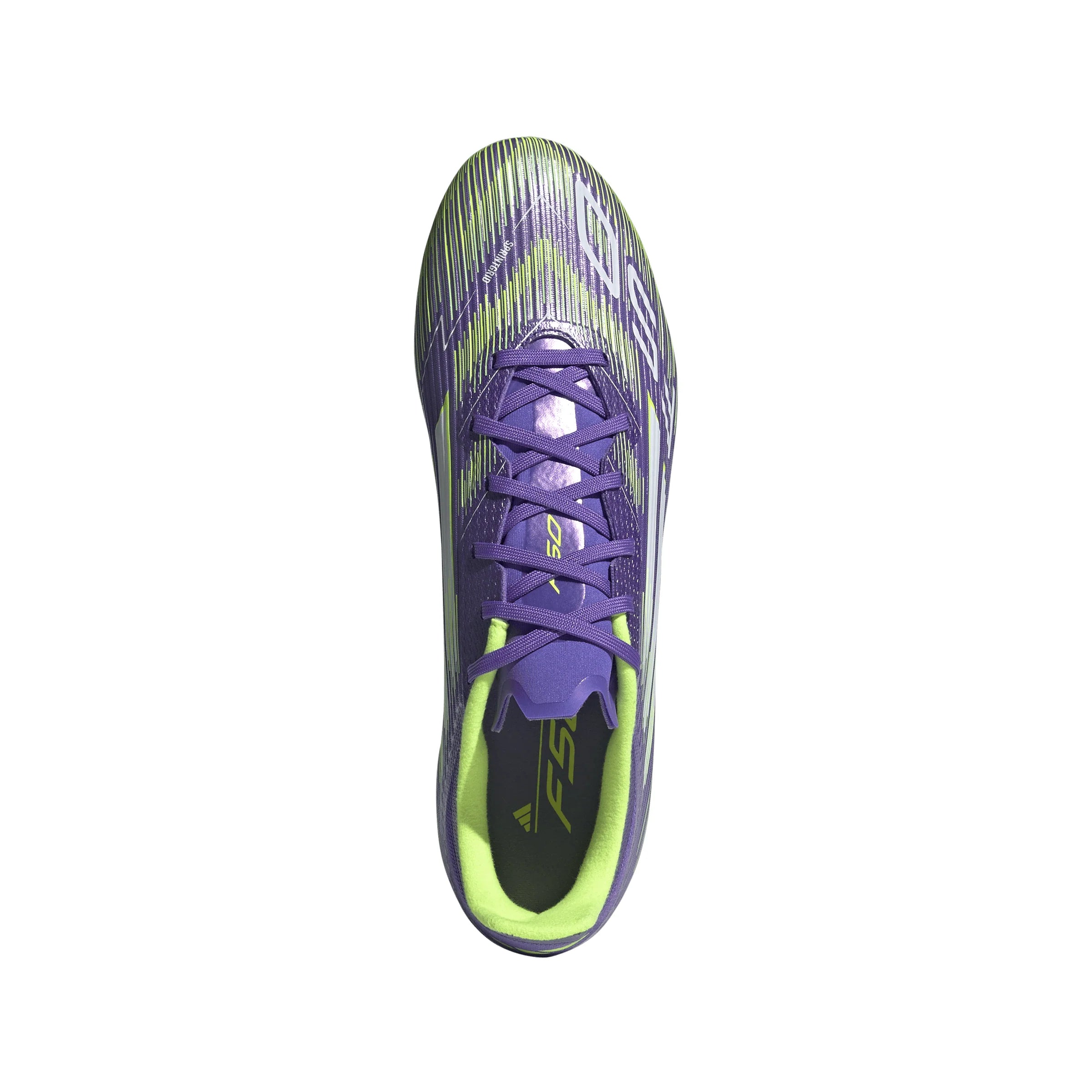 adidas F50 League Firm Multi Ground Soccer Cleats Purple White Lemon