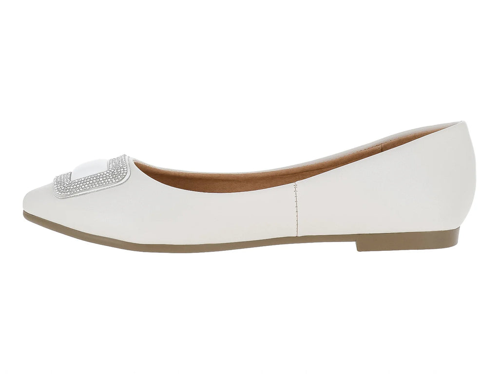 Zapatos Planos Luna Rosa Color Latte para Mujer