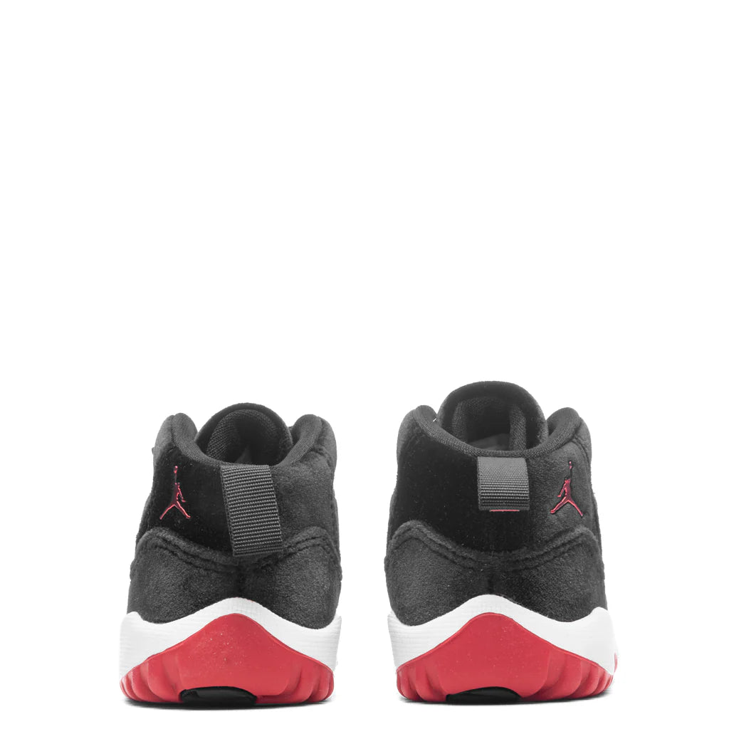Jordan 11 Retro TD Bred Velvet Black Gym Red White
