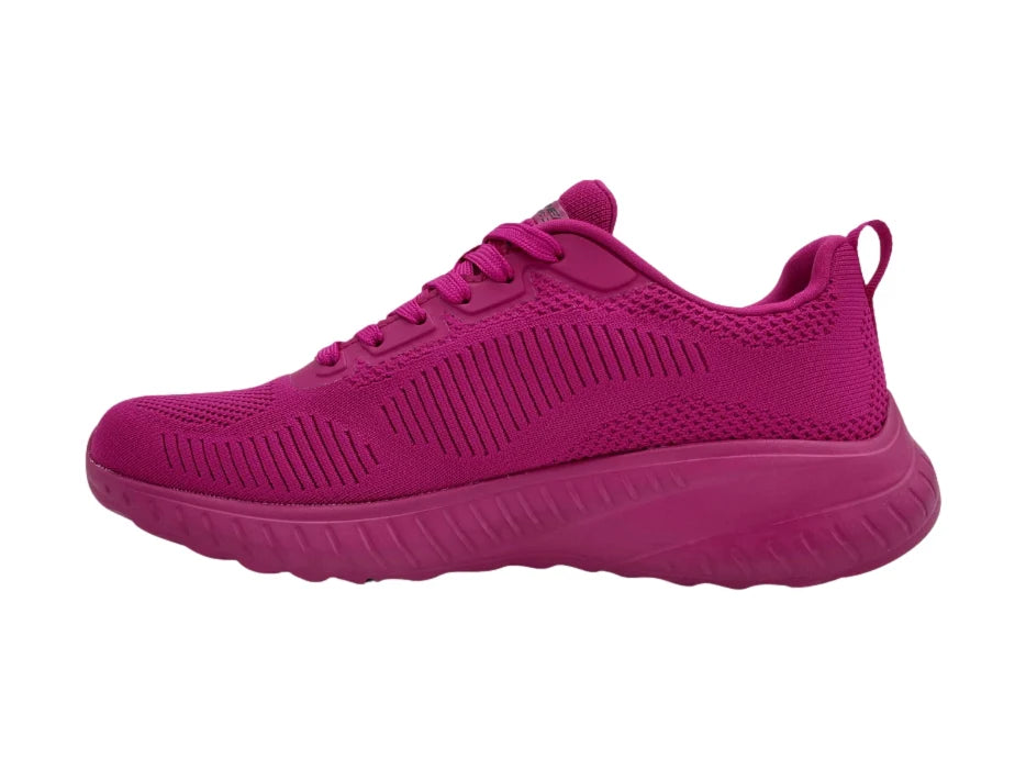 Tenis Skechers BOBS Squad Chaos Color Fucsia para Mujer