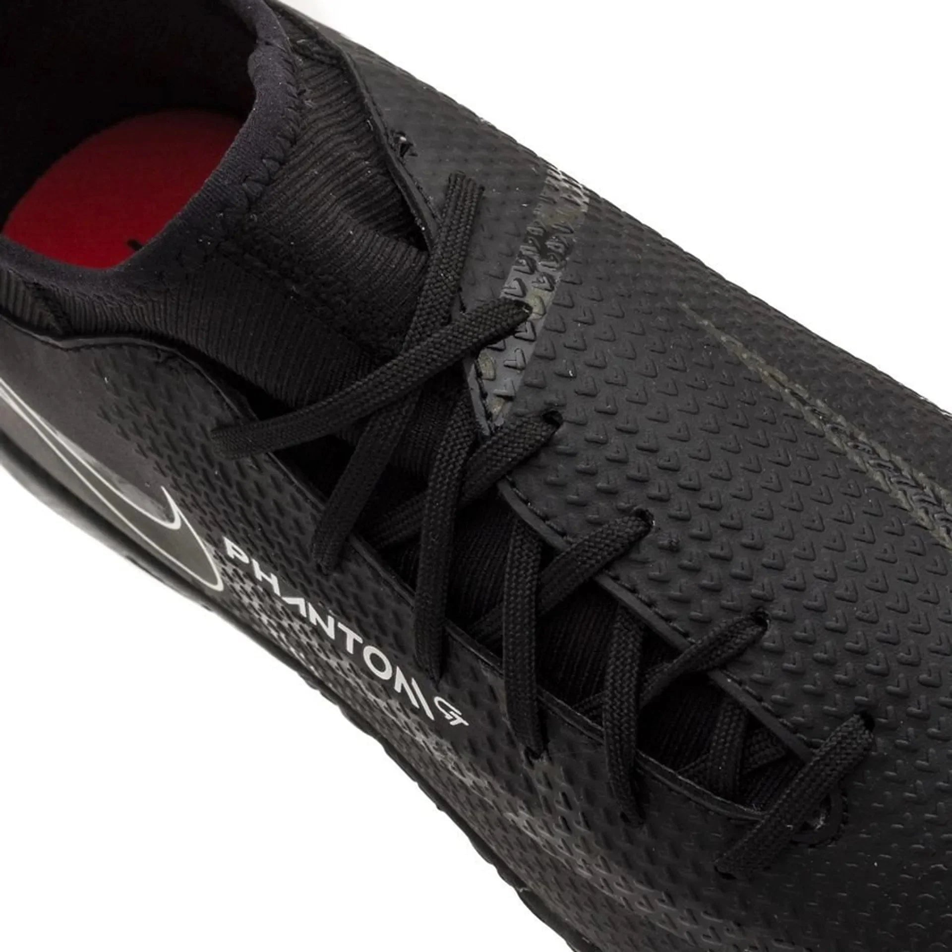 Nike Phantom GT2 Academy DF TF Turf Soccer Cleats Black Smoke Grey White