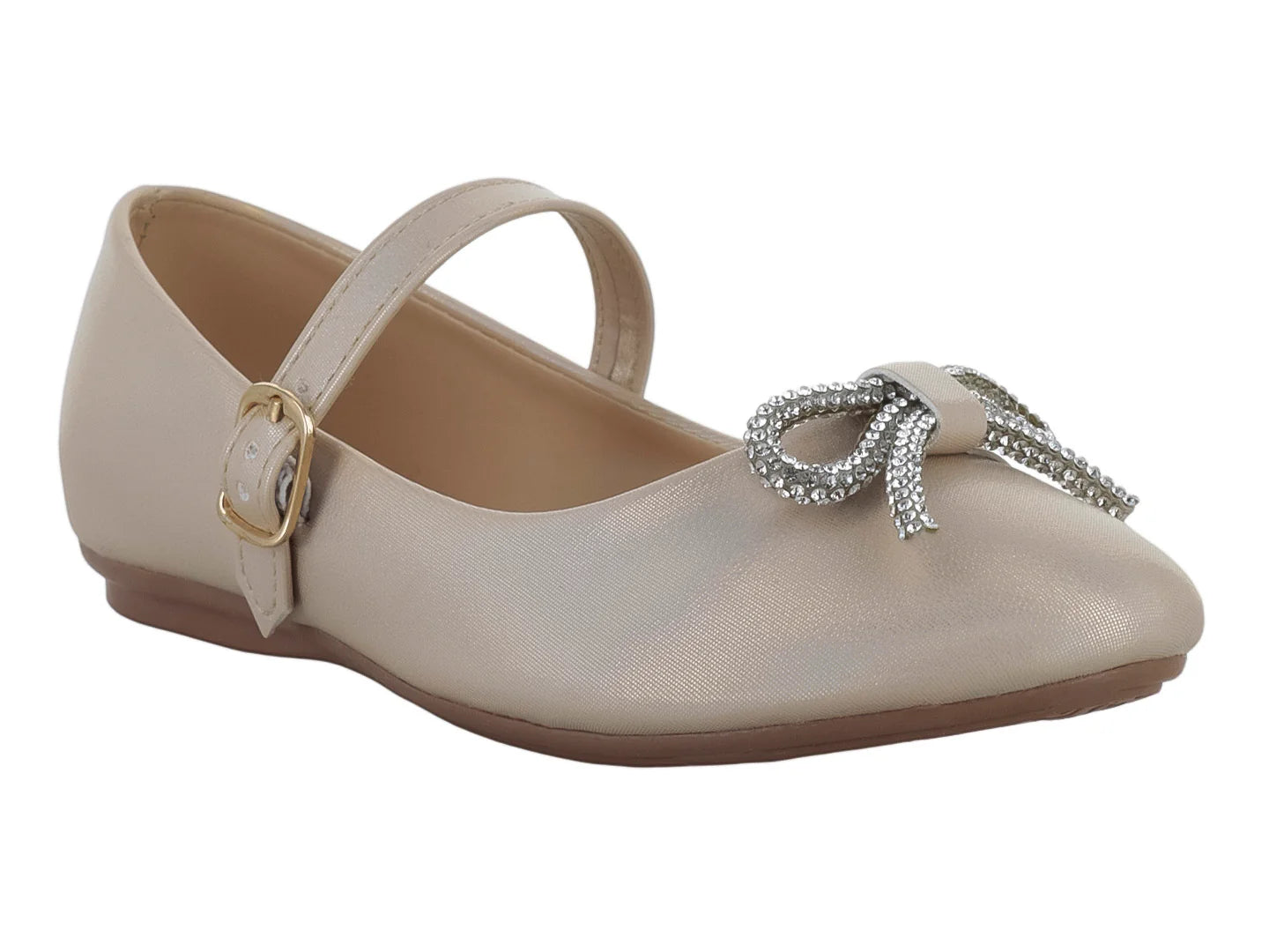 Zapatos Planos Genesis Paris Alina Platina para Niña