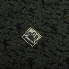 Leaf Jacquard Shorts Dark Olive