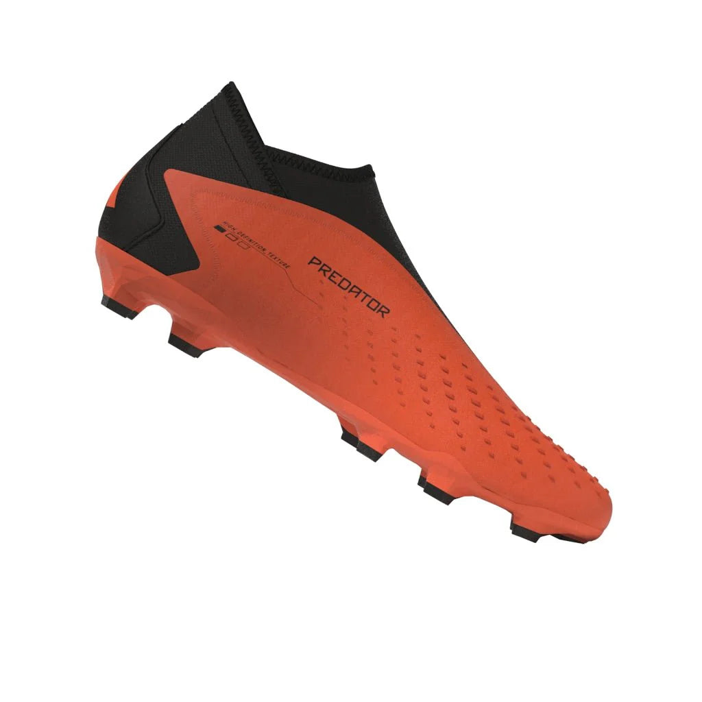 adidas Predator Accuracy3 Laceless FG Firm Ground Soccer Cleats Solar Orange Black Black