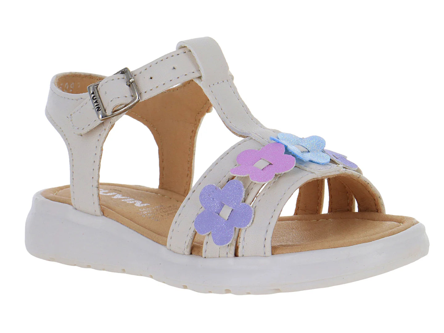 Sandalias YUYIN Latte Blancas para Niña