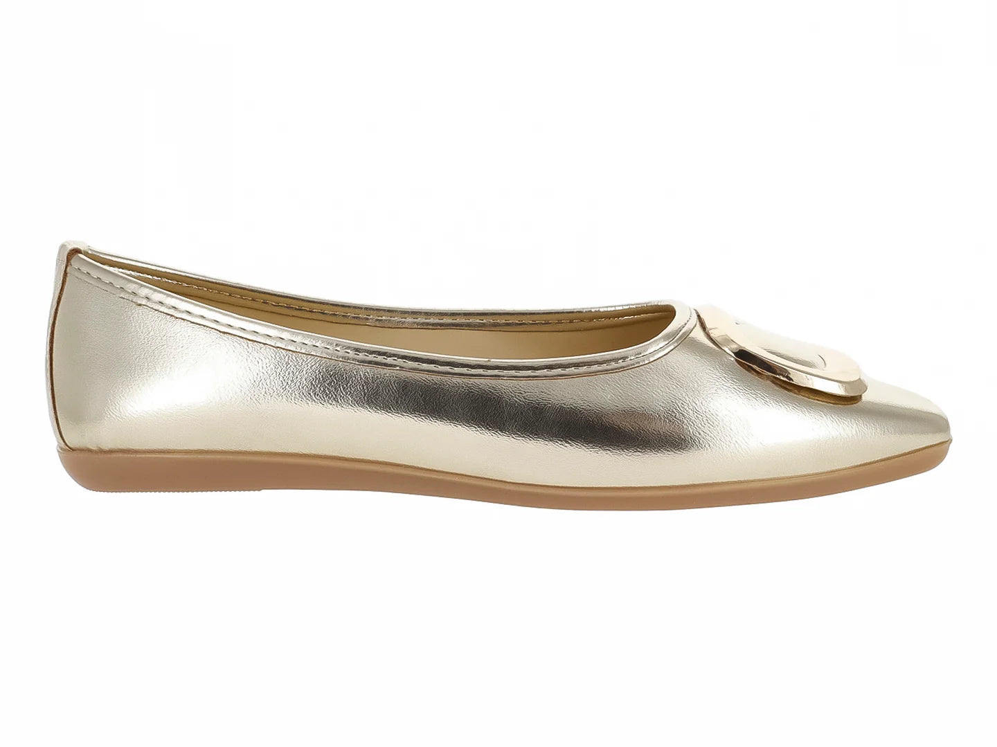 Zapatos Planos Luna Rosa Color Oro Inglés para Mujer
