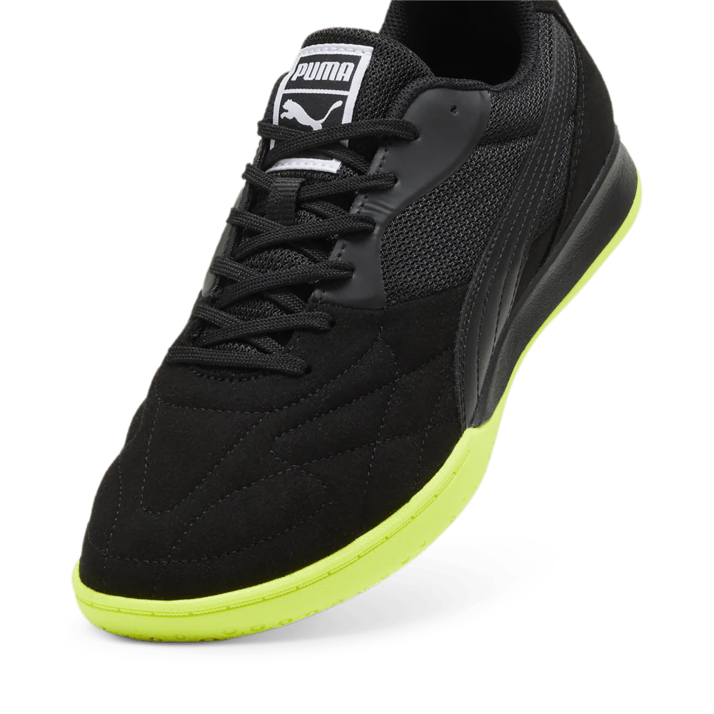 PUMA King Top IT Indoor Shoes Black Lime