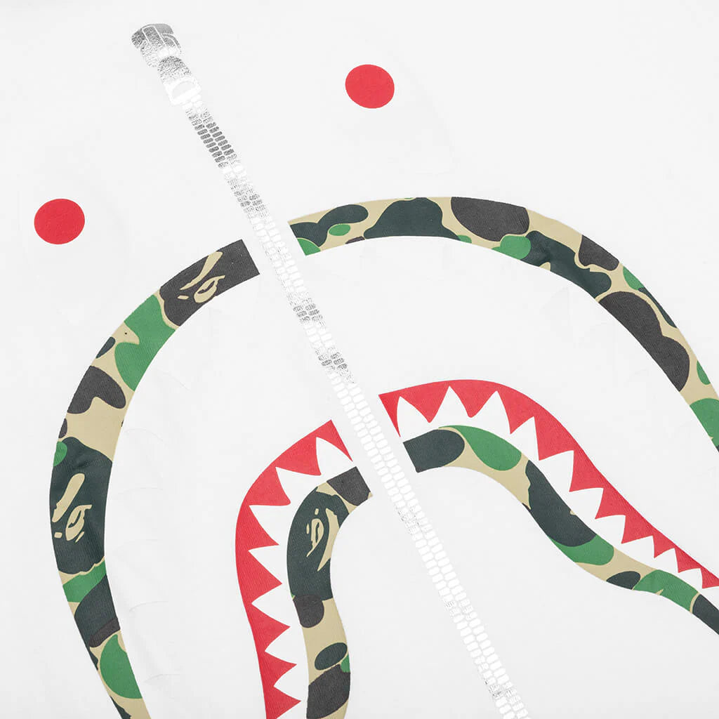 ABC Camo Shark Tee White Green