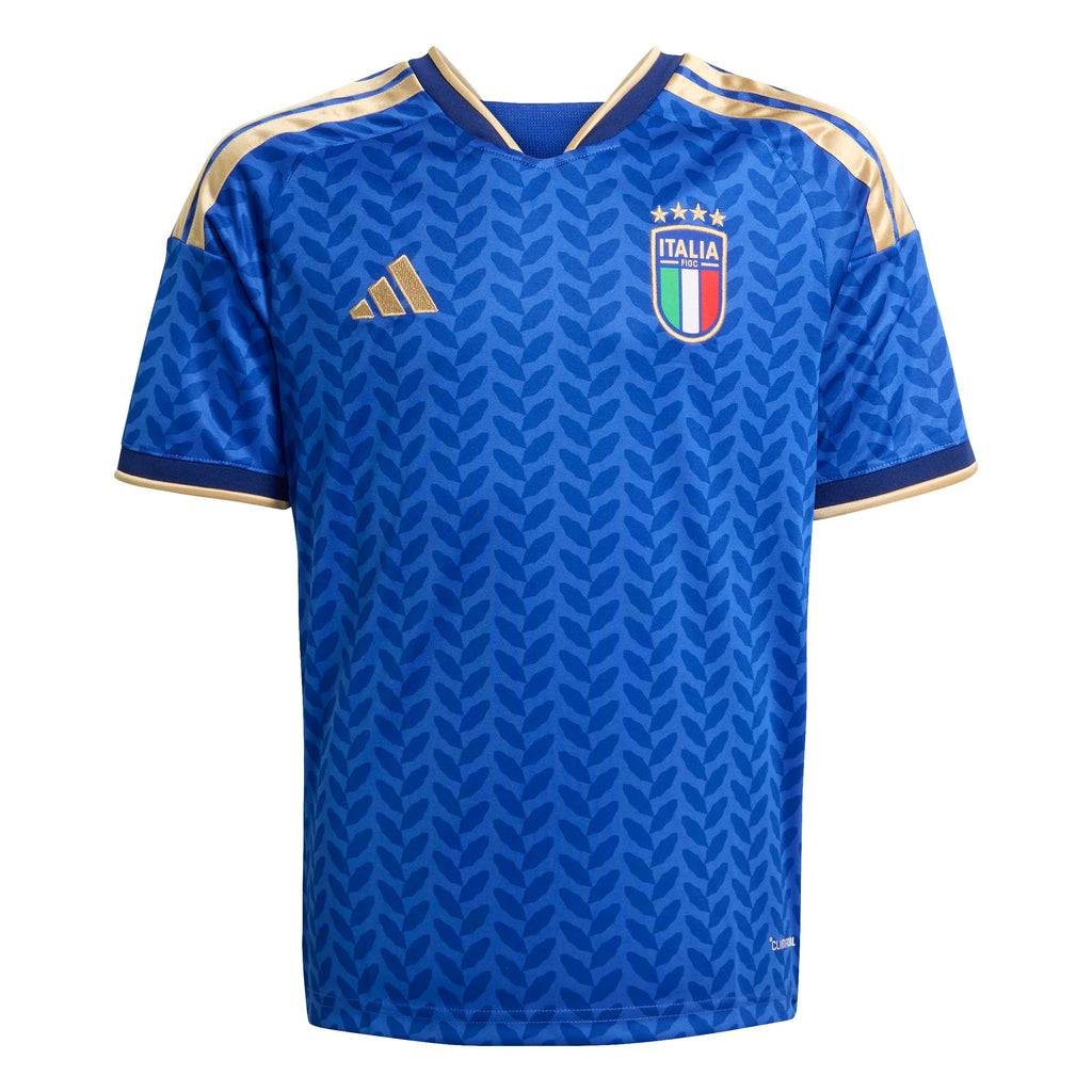 adidas Italy Home Youth Soccer Jersey 26 Blue