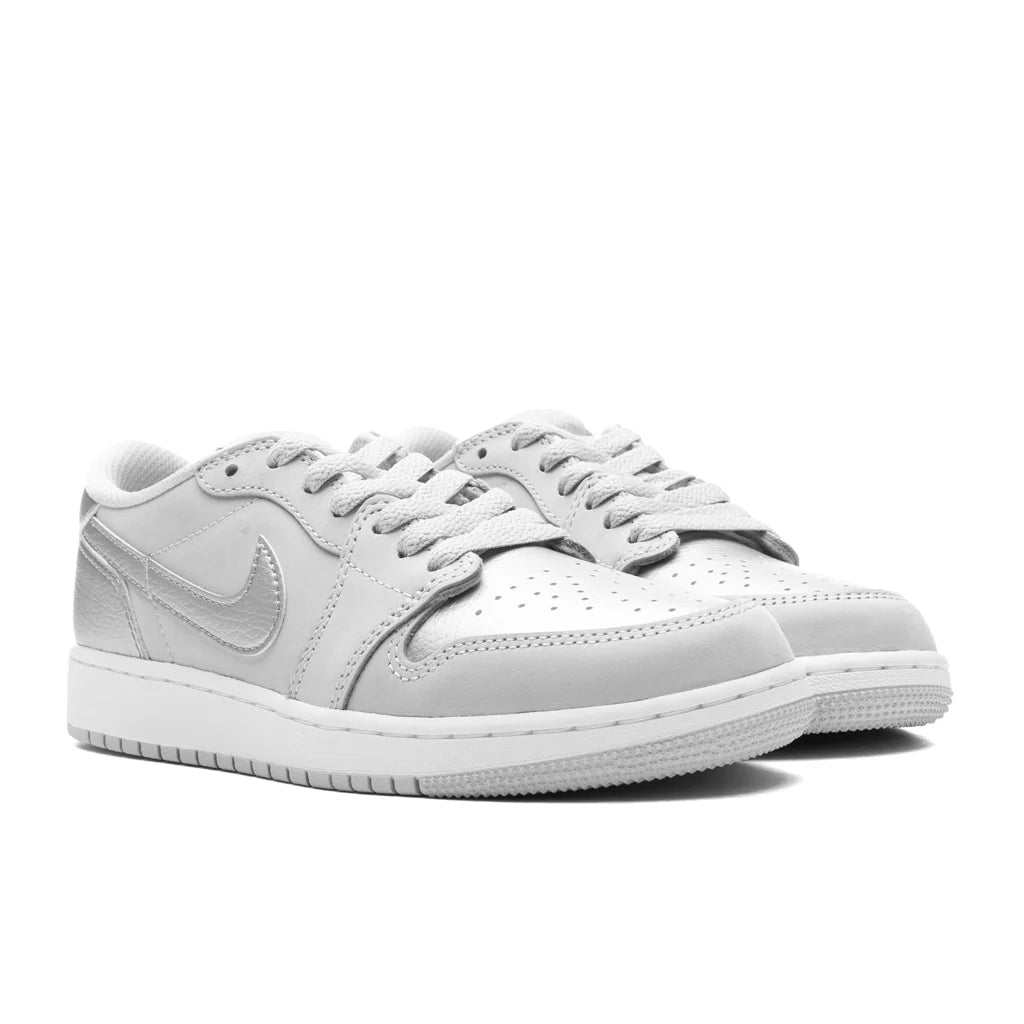 Air Jordan 1 Low OG Metallic Silver GS Neutral Grey Metallic Silver White