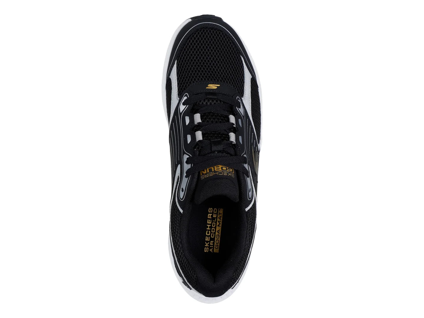Tenis Skechers Run Consistent 20 Negro con Plata para Hombre