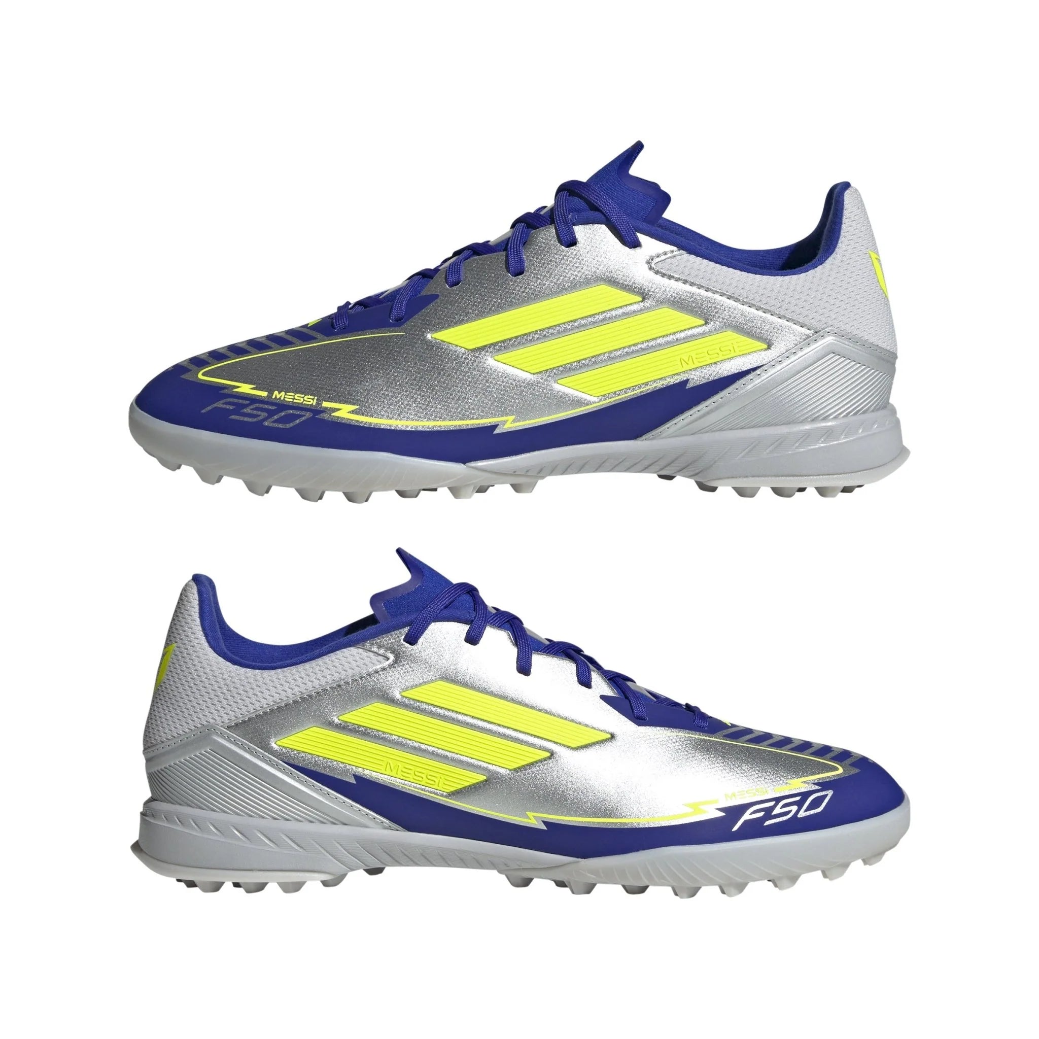 adidas F50 League Messi Turf Boots Silver