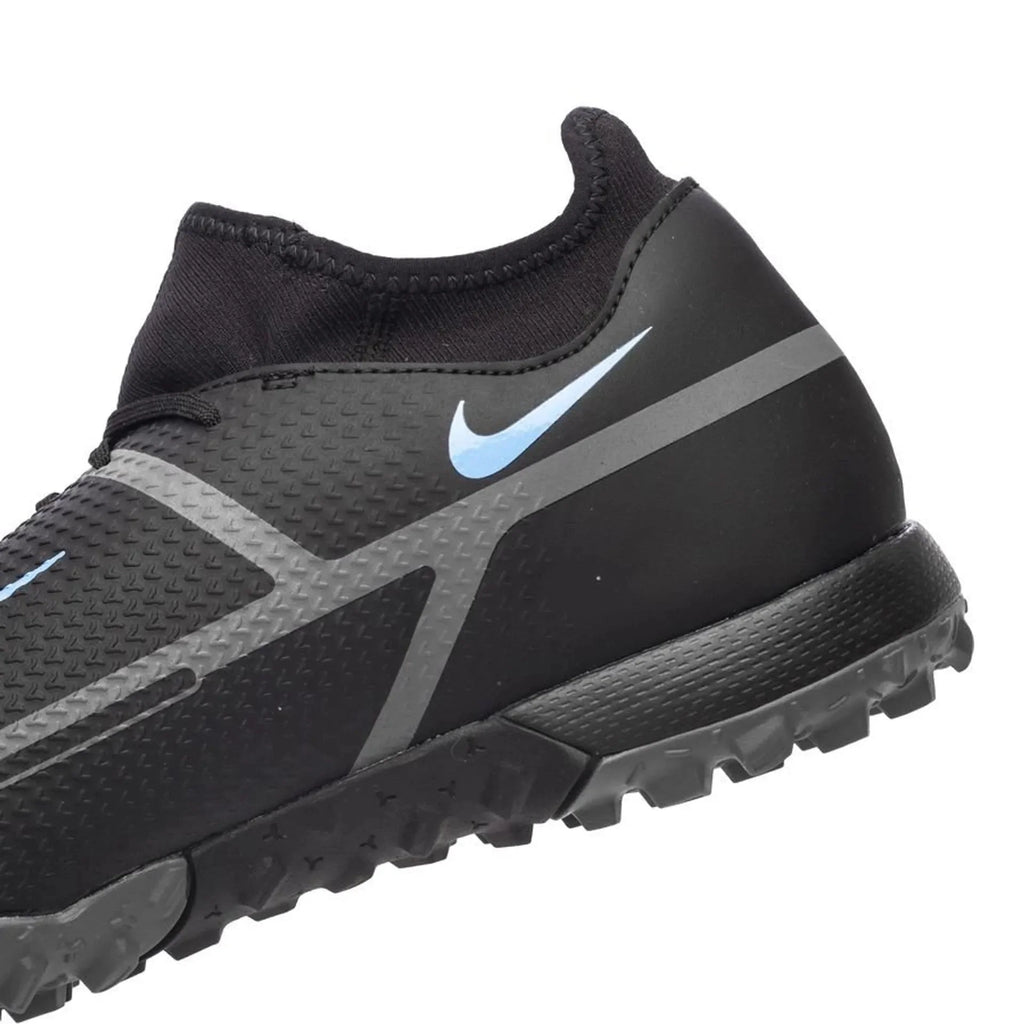 Nike Phantom GT2 Academy DF TF Turf Soccer Cleats Black Iron Grey