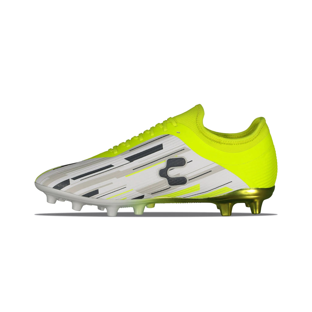 Charly Genesis PFX Soccer Cleats White Yellow