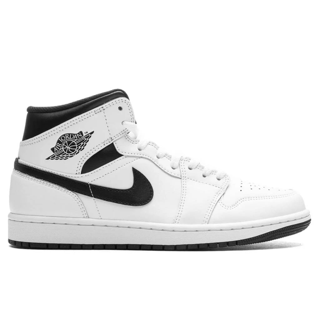Air Jordan 1 Mid White Black