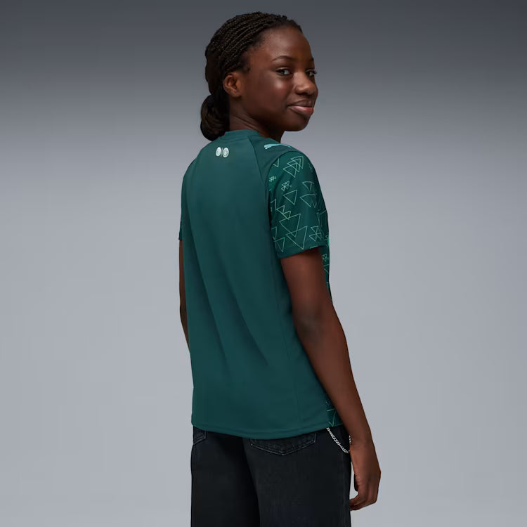 PUMA Manchester City 4th Youth Soccer Jersey 26 Green Terrain