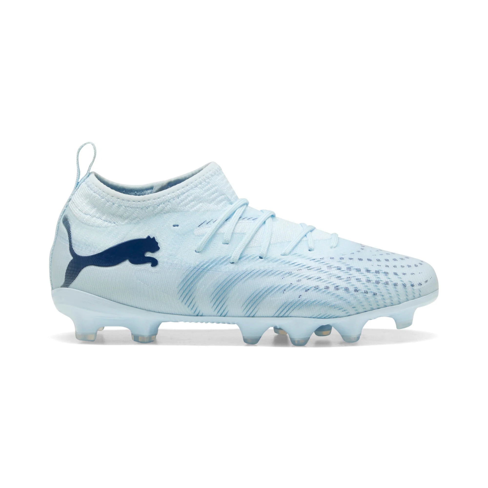 PUMA Future 9 Match FG AG Firm Ground Artificial Ground Youth Soccer Cleats Icy blue