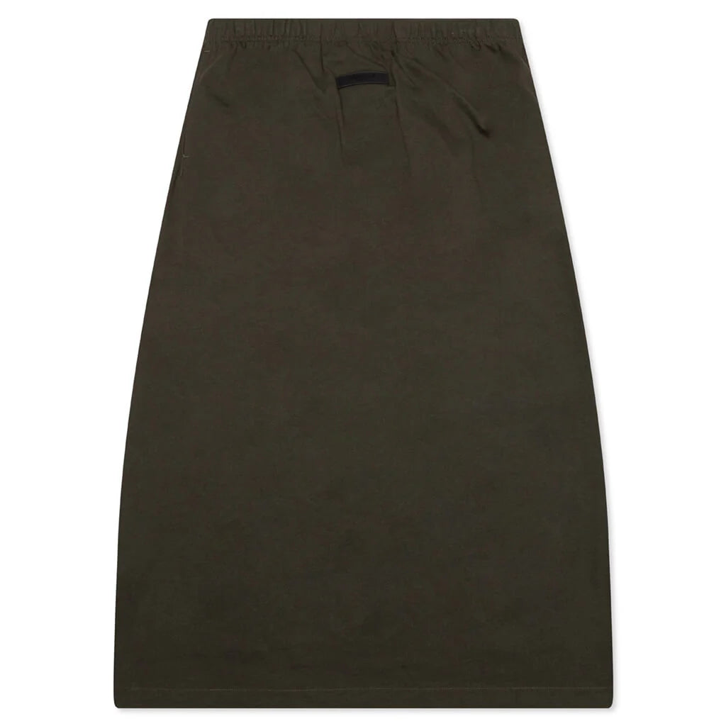 Womens Long Skirt Off Black