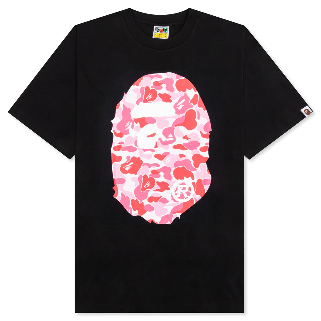 ABC Camo Big Ape Head Tee Black Pink