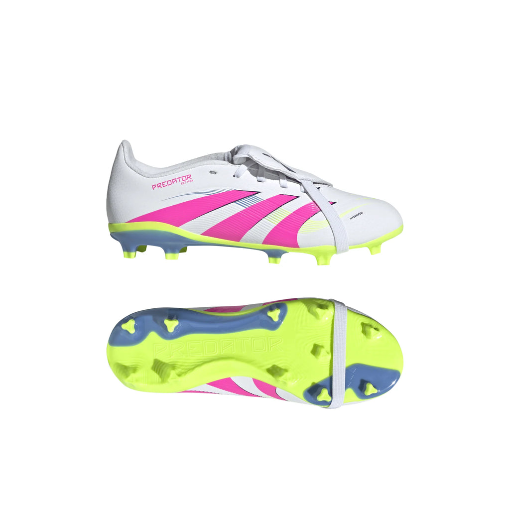adidas Predator League Fold Over Tongue Firm Ground Boots Junior White