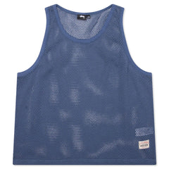Cotton Big Mesh Tank Navy