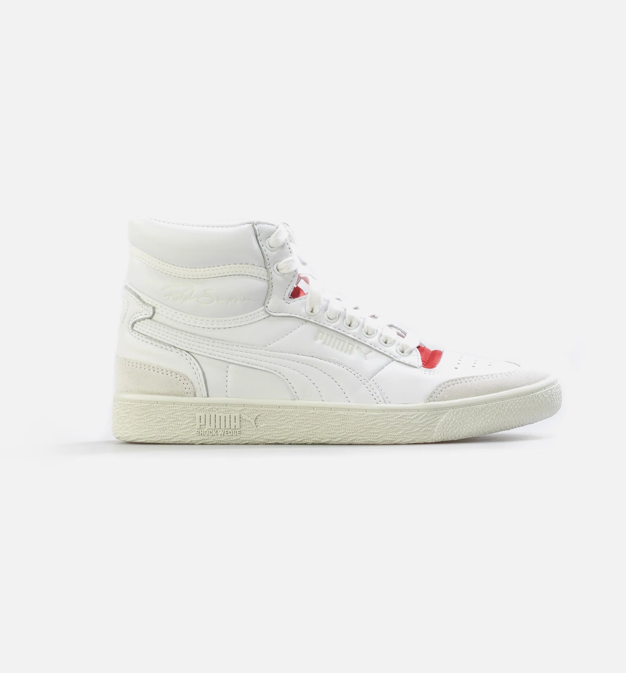 Ralph Sampson Mid Rudolf Dassler Lagacy Mens Lifestyle Shoe White Red