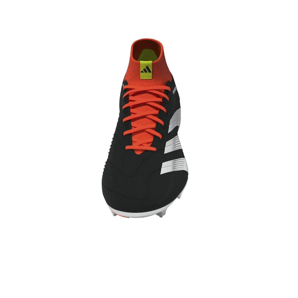 adidas Predator League Sock FG Firm Ground Soccer Cleats Core Black White Red