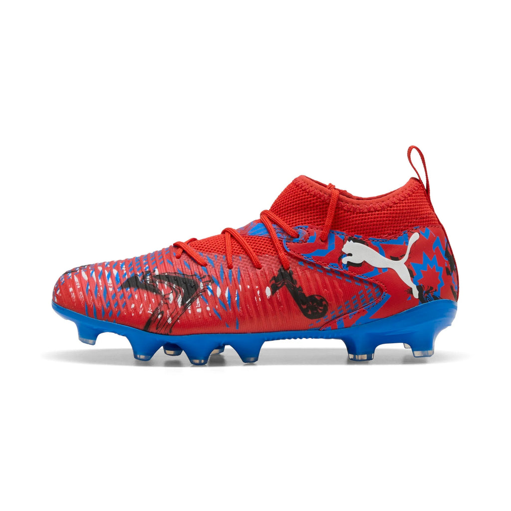 PUMA Future 8 Match Play Makers FG AG Youth Soccer Cleats Red Black Blue