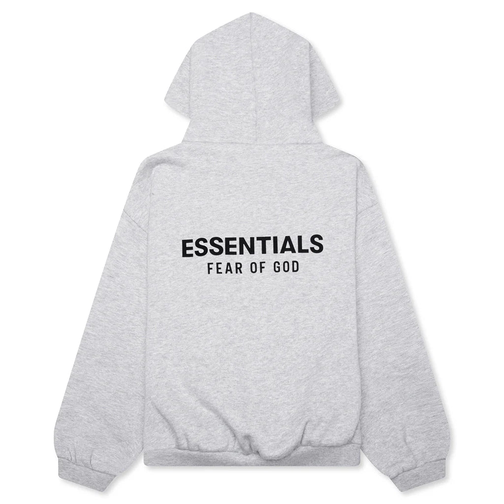 Kids Fleece Hoodie Light Heather Gray