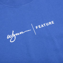Feature x Wynn Logo Lock Up L S Tee Dazzling Blue