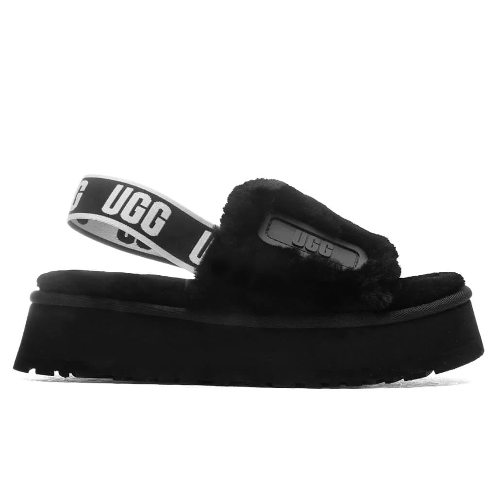 Womens Disco Slide Black