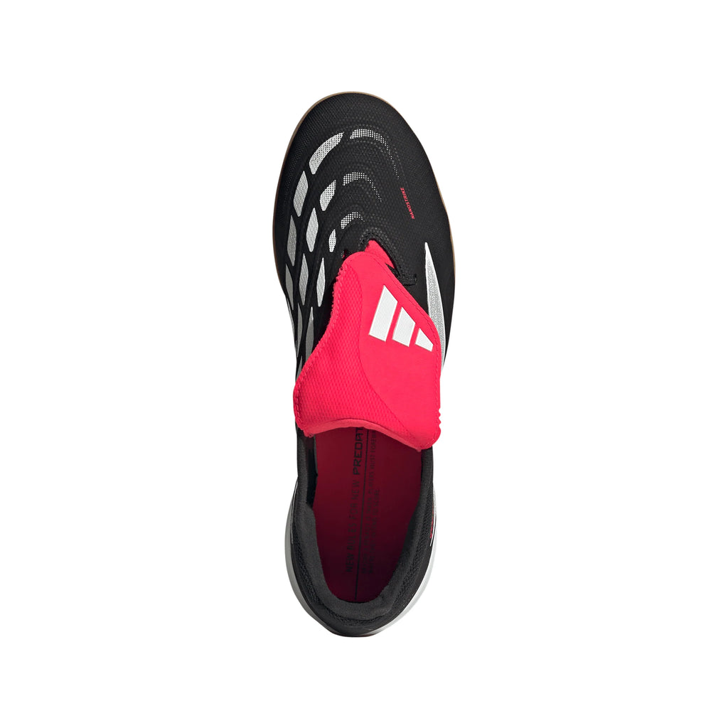 adidas Predator League Fold Over Tongue IN Indoor Mens Soccer Shoes Black White