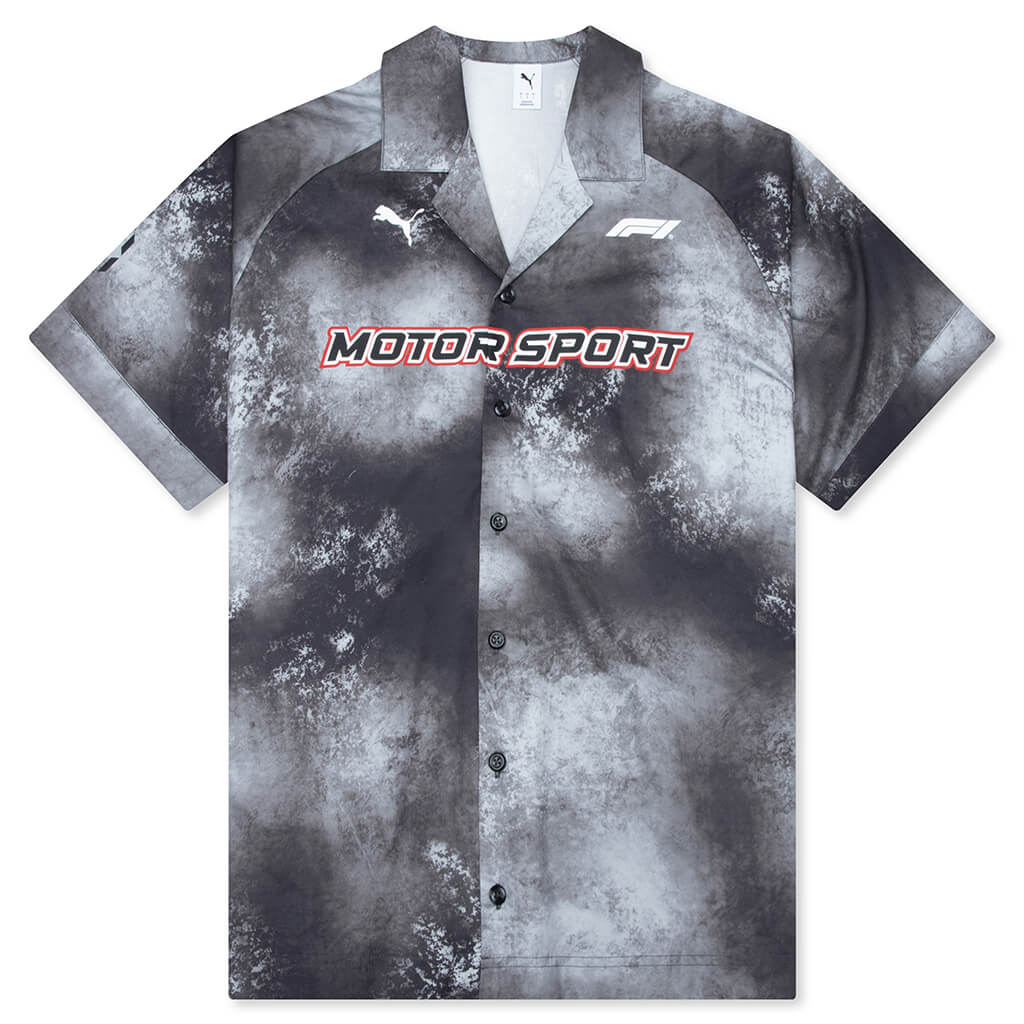 Puma x F1 S S Button Up Shirt Black