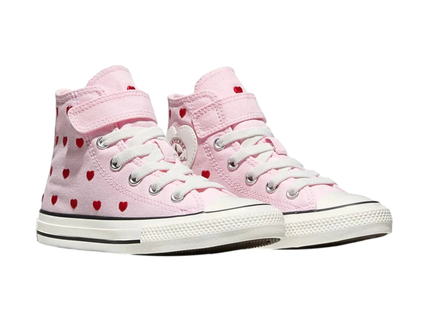 Tenis Converse Hearts Roses Rosa para Niña