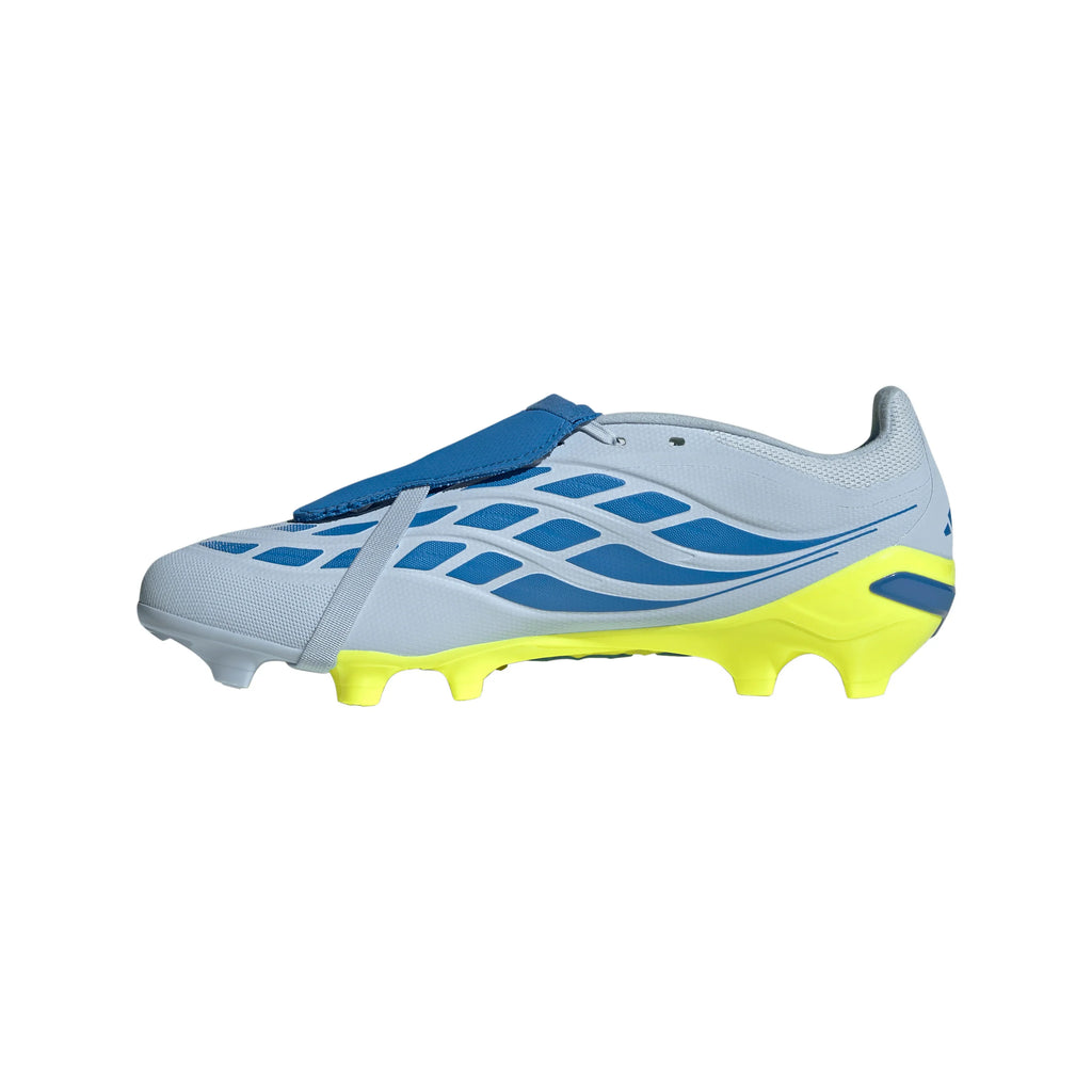 adidas Predator League Fold Over Tongue FG Firm Ground Mens Soccer Cleats Sky Blue Yellow