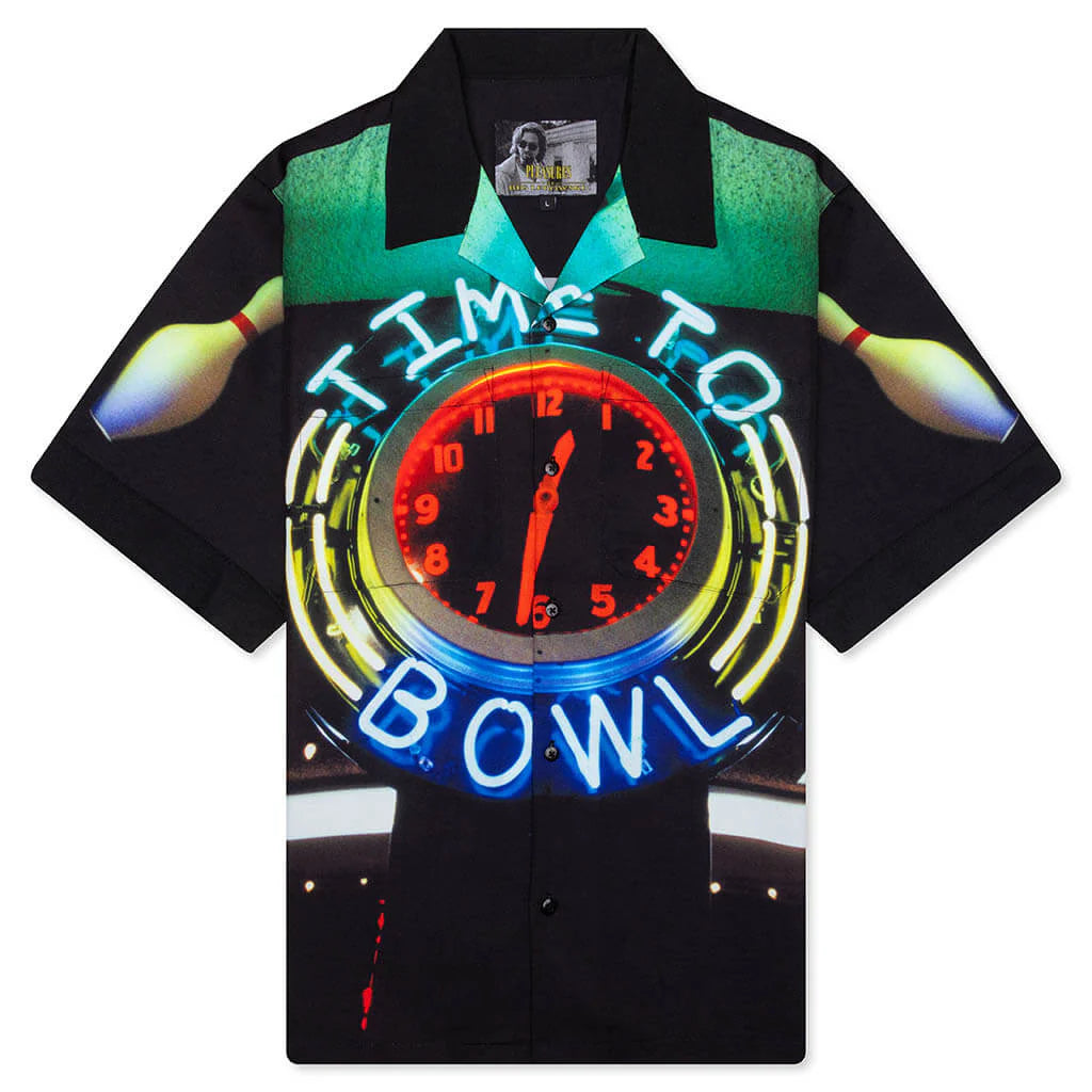 Time Bowling Button Up Black