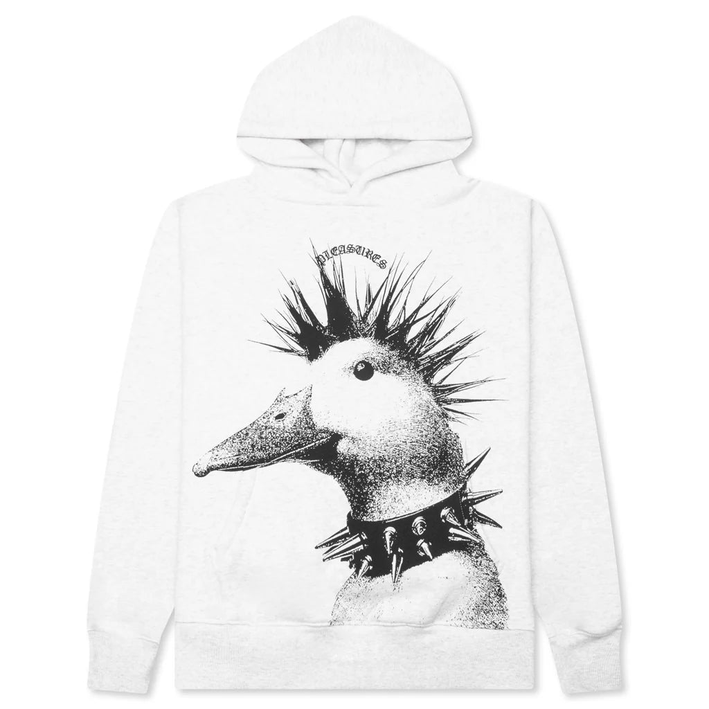 Punk Duck Hoodie Heather Grey