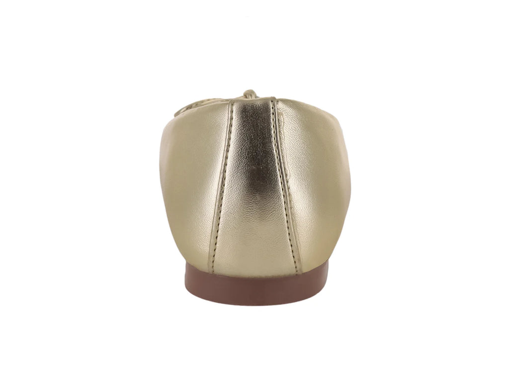 Zapatos Planos Senties Color Oro para Mujer