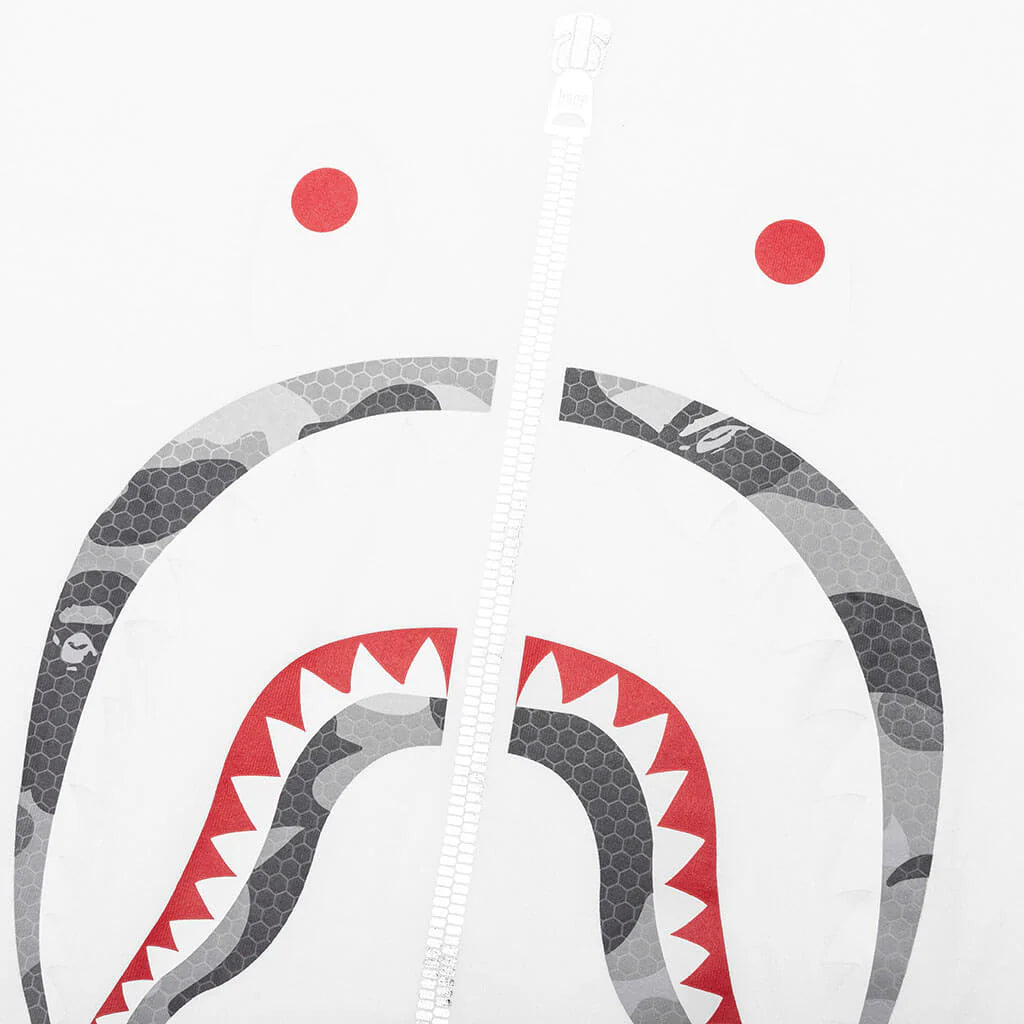 Honeycomb Camo Shark Tee White