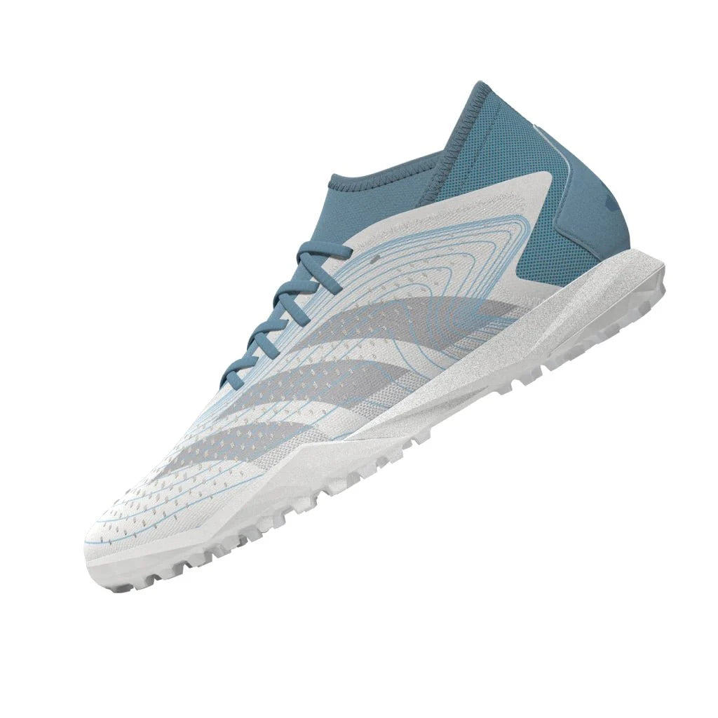 adidas Predator Accuracy3 TF Turf Shoes White Grey Blue