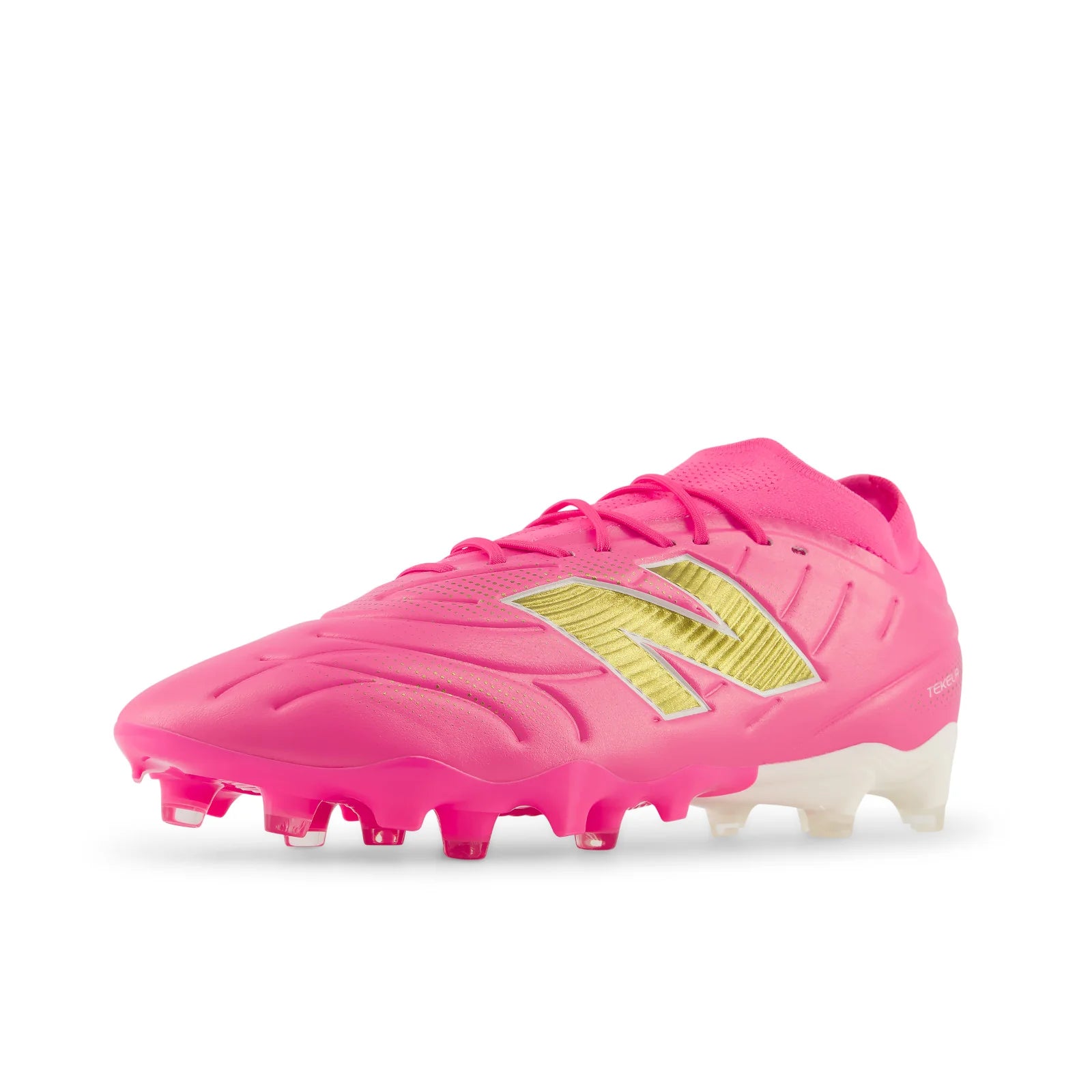 New Balance Tekela Team Low Laced V5 FG Firm Ground Mens Soccer Cleats Pink Heat