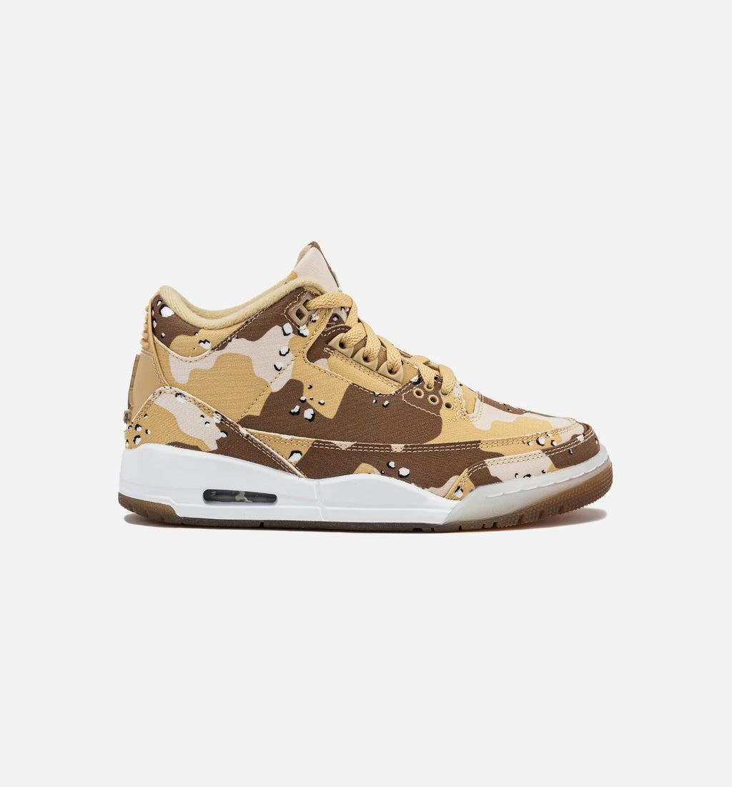 Air Jordan 3 Retro Tex Desert Camo Womens Lifestyle Shoe Driftwood Sail Hemp Velvet Brown