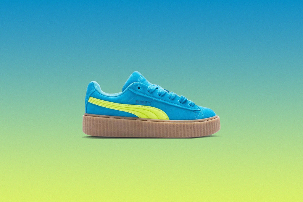 Womens Puma x Fenty Creeper Phatty Speed Blue Lime Pow Gum